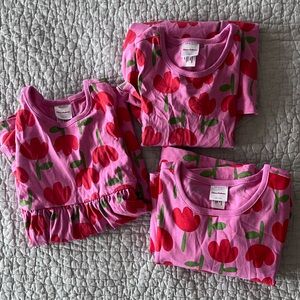 Girls Hanna Andersson Playground Dress wi the Tulip Print